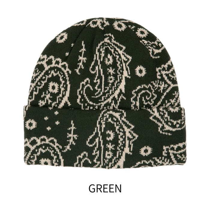 CORDUROY PAISLEY BEANIE コーデュロイ ペイズリー ビーニー ニット帽