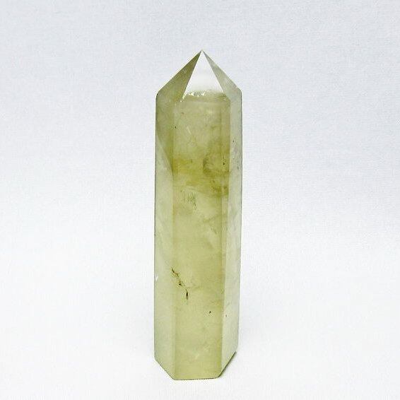 シトリンクォーツ 六角柱 シトリン ポイント 置物 一点物 142-10186