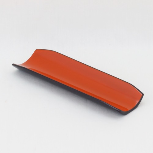 1565-1  輪島塗　お絞り皿／黒内洗朱塗／単品