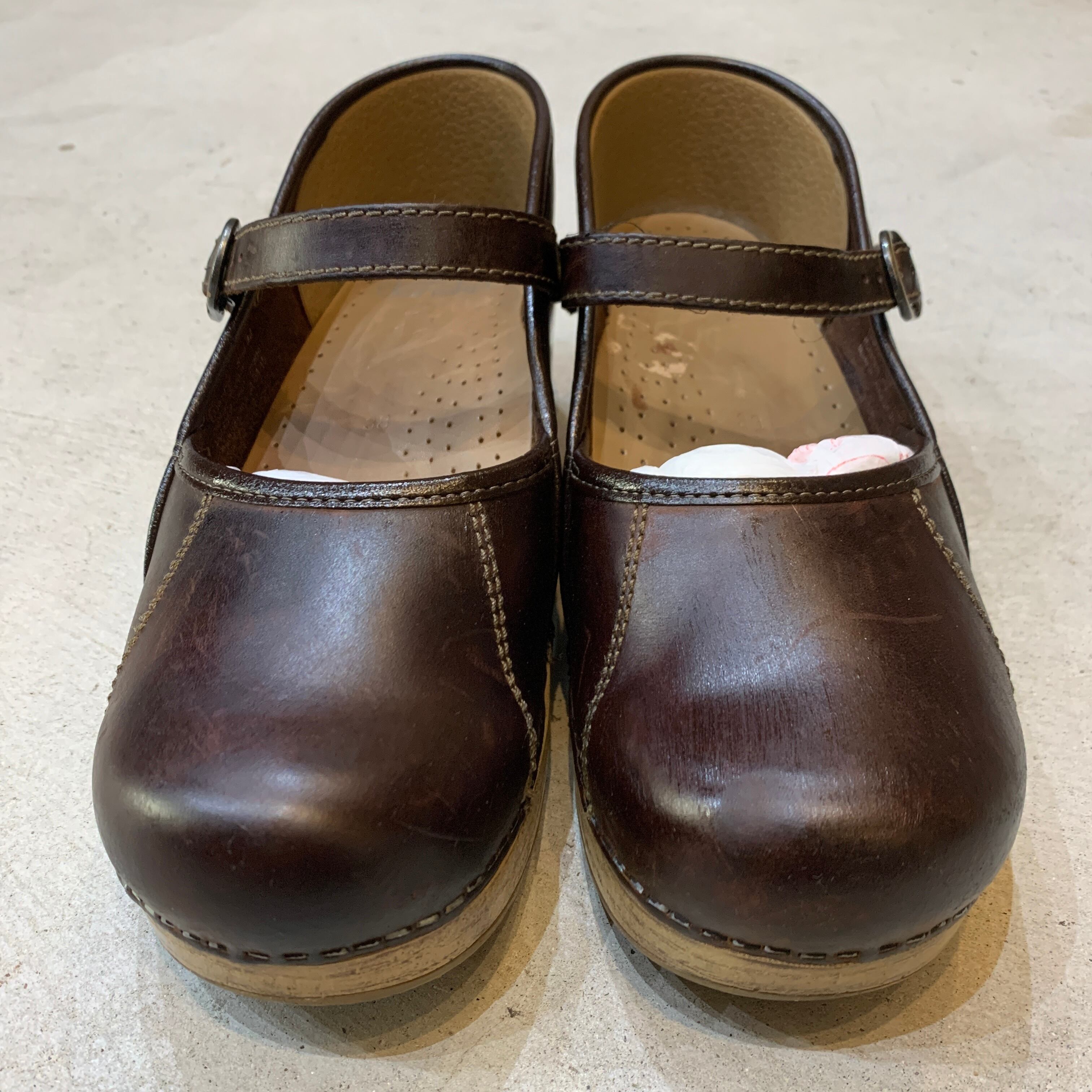 dansko ダンスコ マルセル marcelle 厚底 茶 レディース24 | 古着屋 Uan