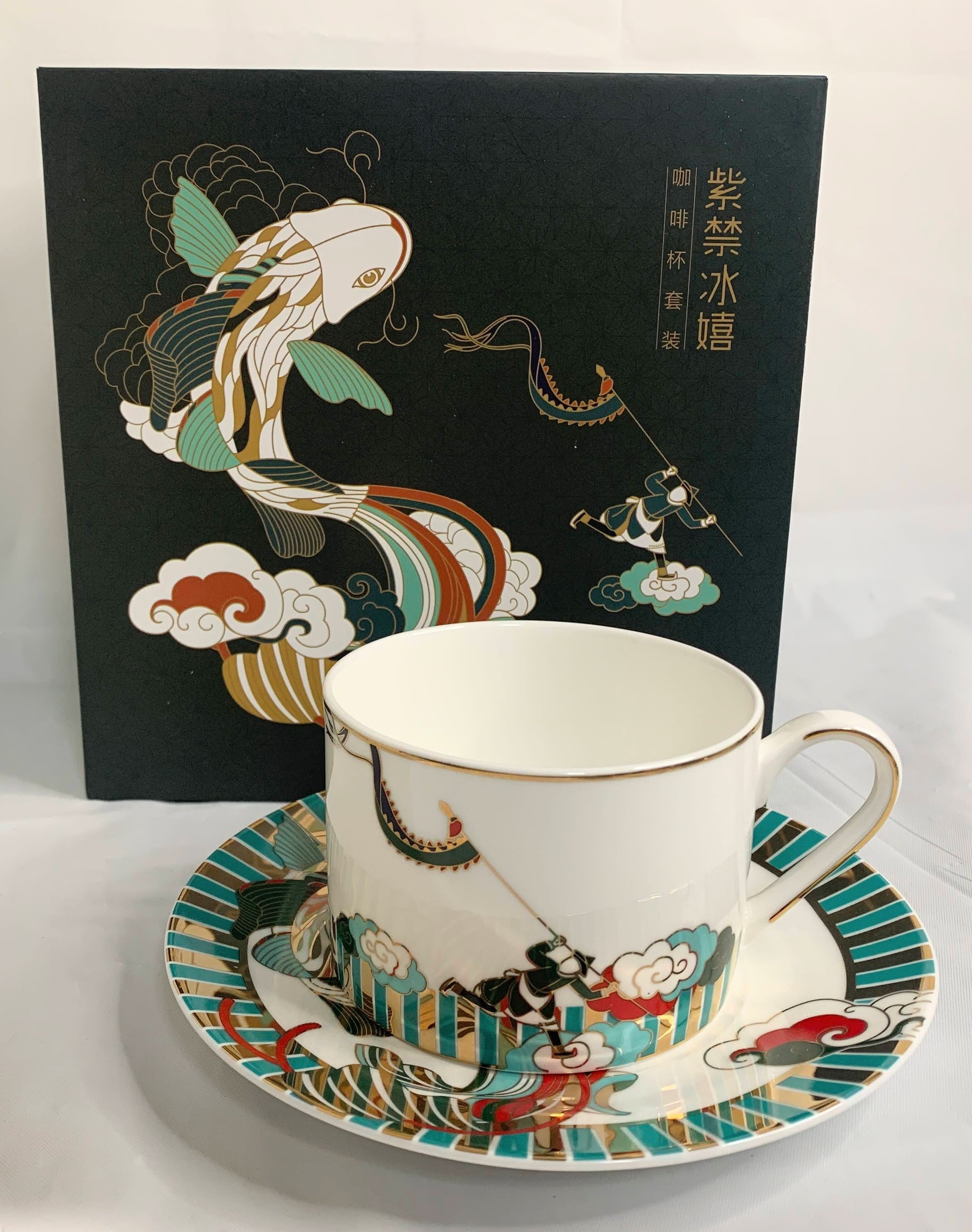 K54 中国美術 自然窯 色絵 粉彩 桃絵 蓋付碗 湯呑 茶漉し付