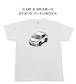 【トヨタ C-HR S GRスポーツ ZYX10 ツートンホワイト】イラスト入りTシャツ 車好き 納車祝い プレゼント グッズ カスタム【送料無料】