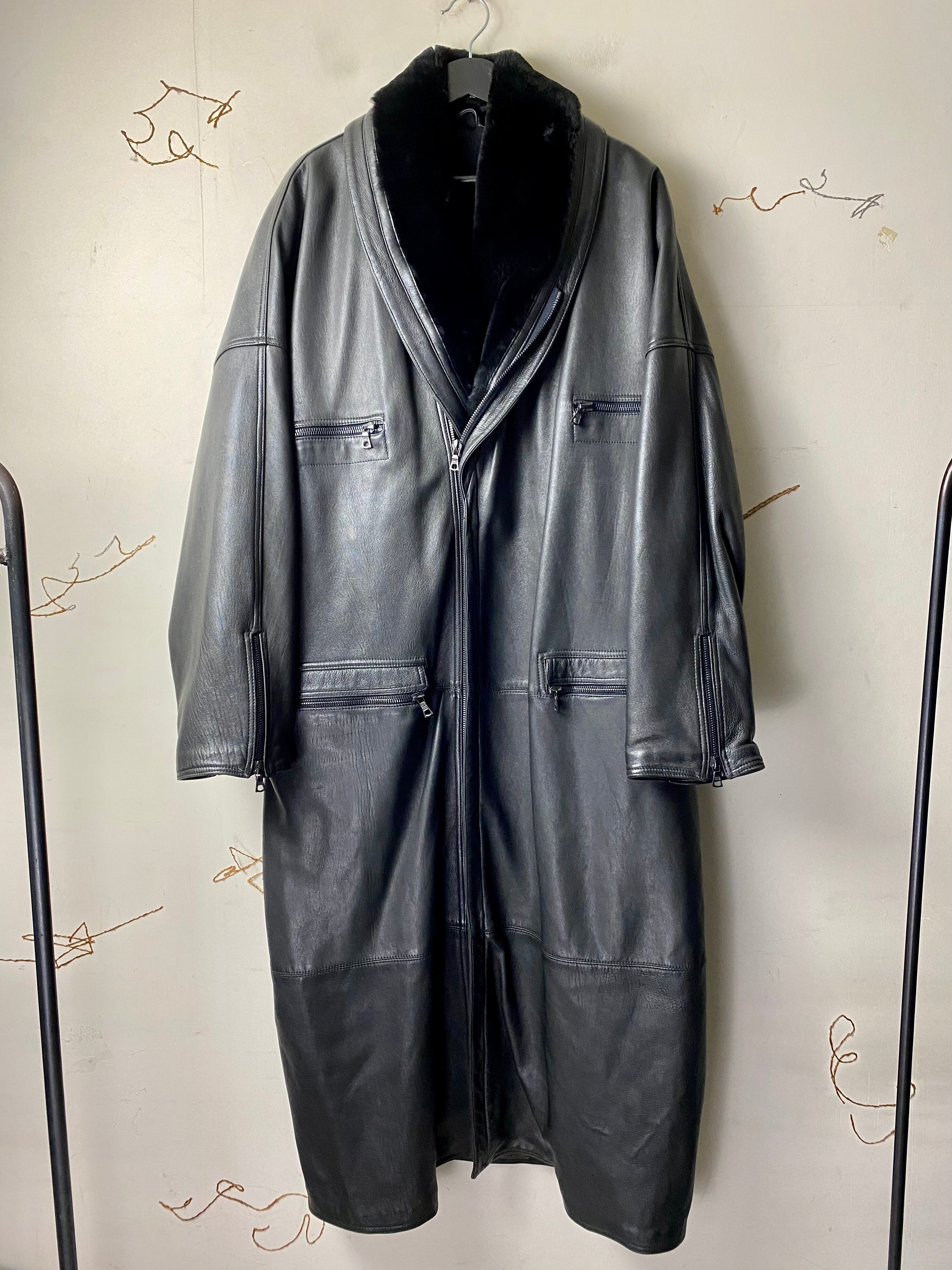 80s GIANNIVERSACE leather tailored 甘ったれ