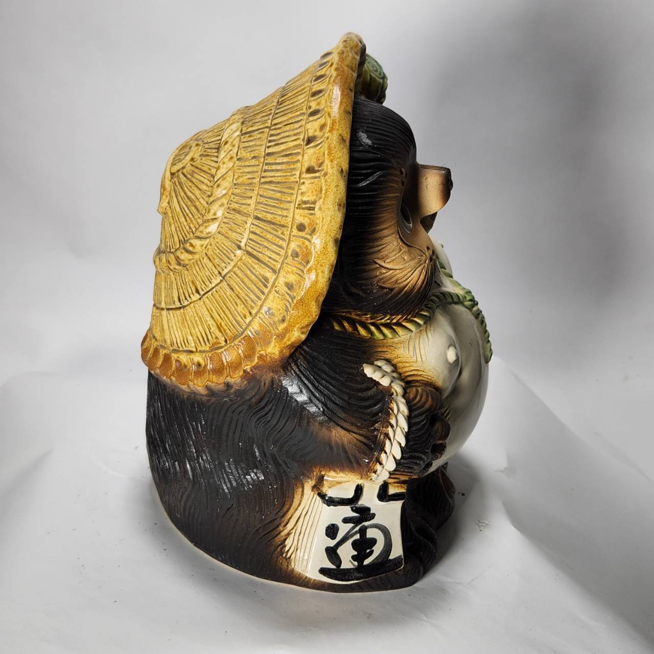 福々狸オス 10号 （信楽焼き・陶器・たぬき・タヌキ・置物・B084-01