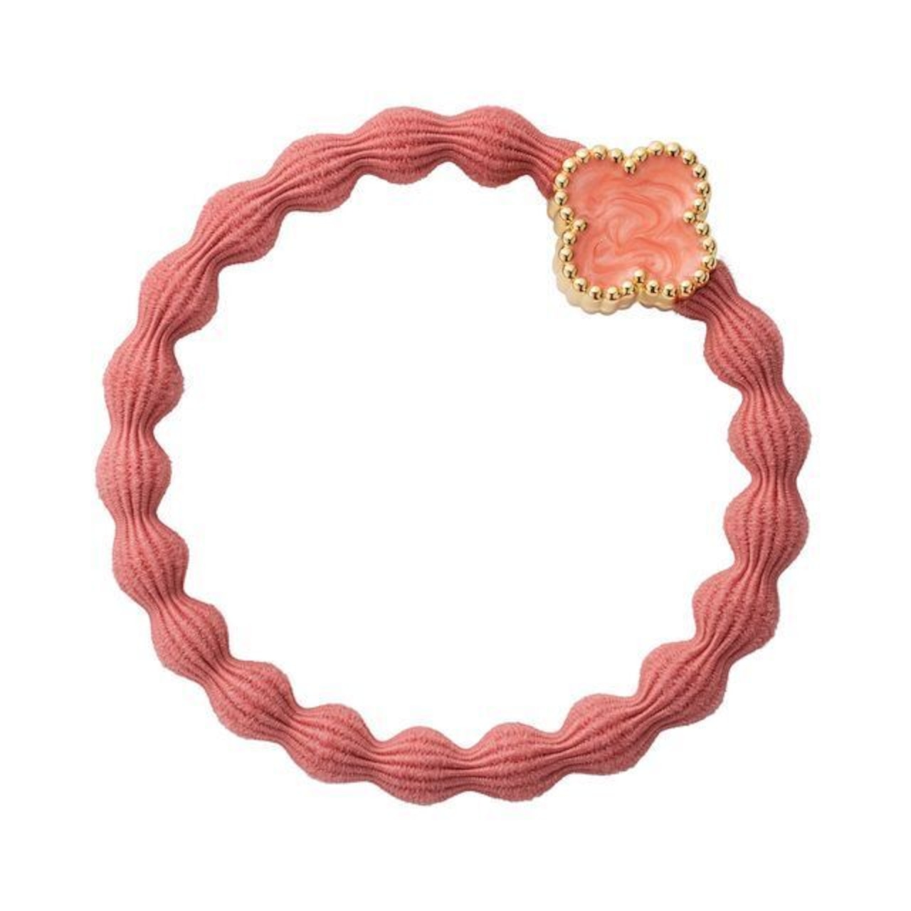 Enamel Gold Quatrefoil Coral_63-005