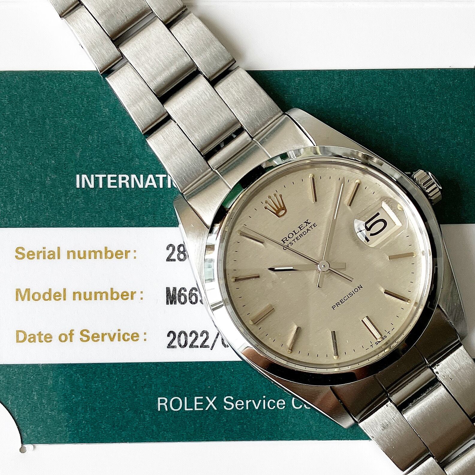 Rolex Oyster Date 6694 (28*****) Silver Mosaic | Nivram