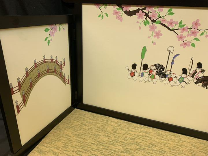 橋、桜、子供　屏風　飾り台　セット　雛人形 橋、桜、子供 屏風 飾り台 セット 雛人形 【公式通販】