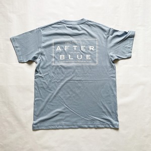 AfterBlue/アフターブルー backlogoS/S Tシャツ アシッドブルー【オーガニックコットン】【ユニセックス】