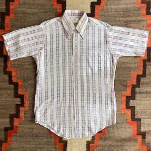 1970s  417 VAN HEUSEN  S/S  Shirt  L位  F837