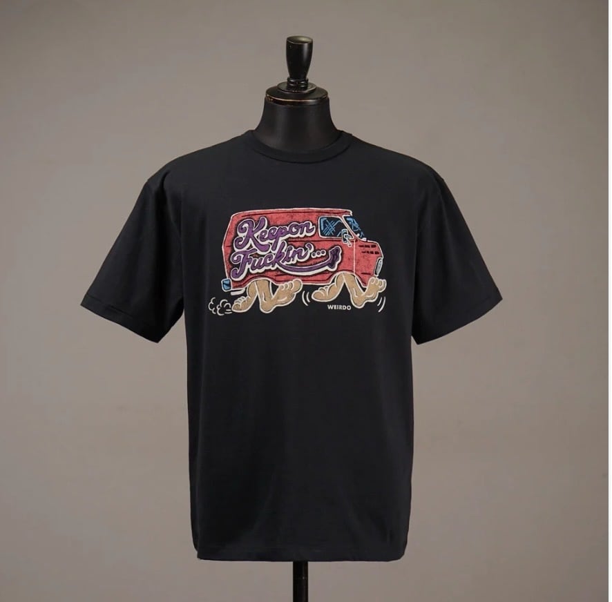 WEIRDO】ウィアード/ HORROR MAGAZINE S/S SHIRTS (GRAY) モンスター柄