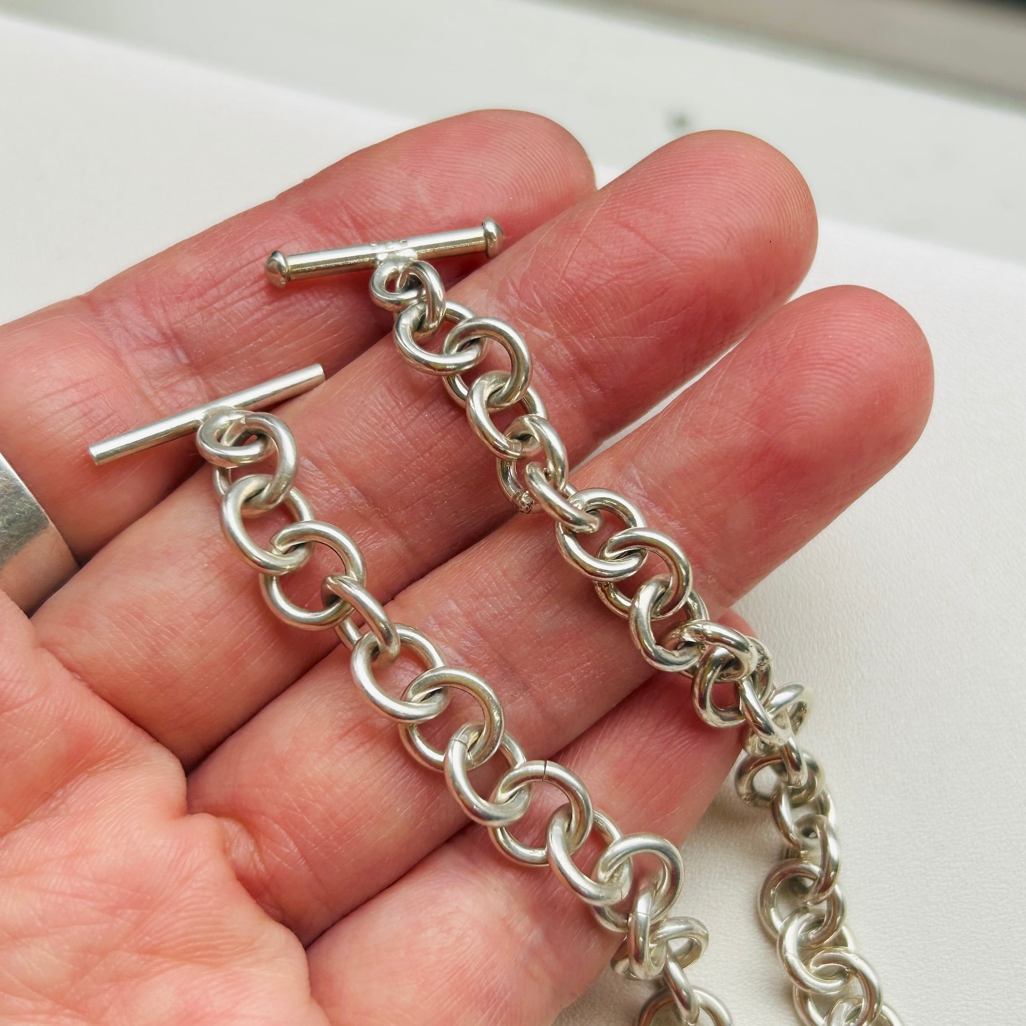 鳥*克様 ヴィンテージ メキシカンブレスレット　シルバー925 MEXICO製 ID ブレスレット メキシカン ジュエリー ヴィンテージ シルバー 925