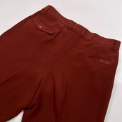 KENZO GOLF ケンゾー ゴルフ ロゴ入り ツータック スラックスパンツ サイズ 91 /メンズ/テラコッタ系