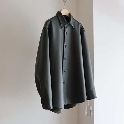 Cale " Lamb Leather Shirt JKT ( Green )"