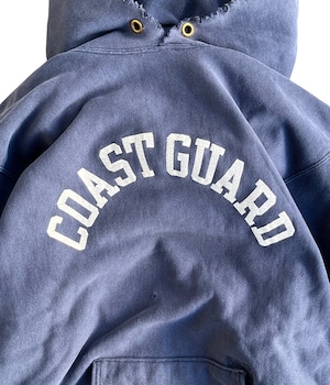 Vintage 80s Champion reverse weave hoodie -COAST GUARD-