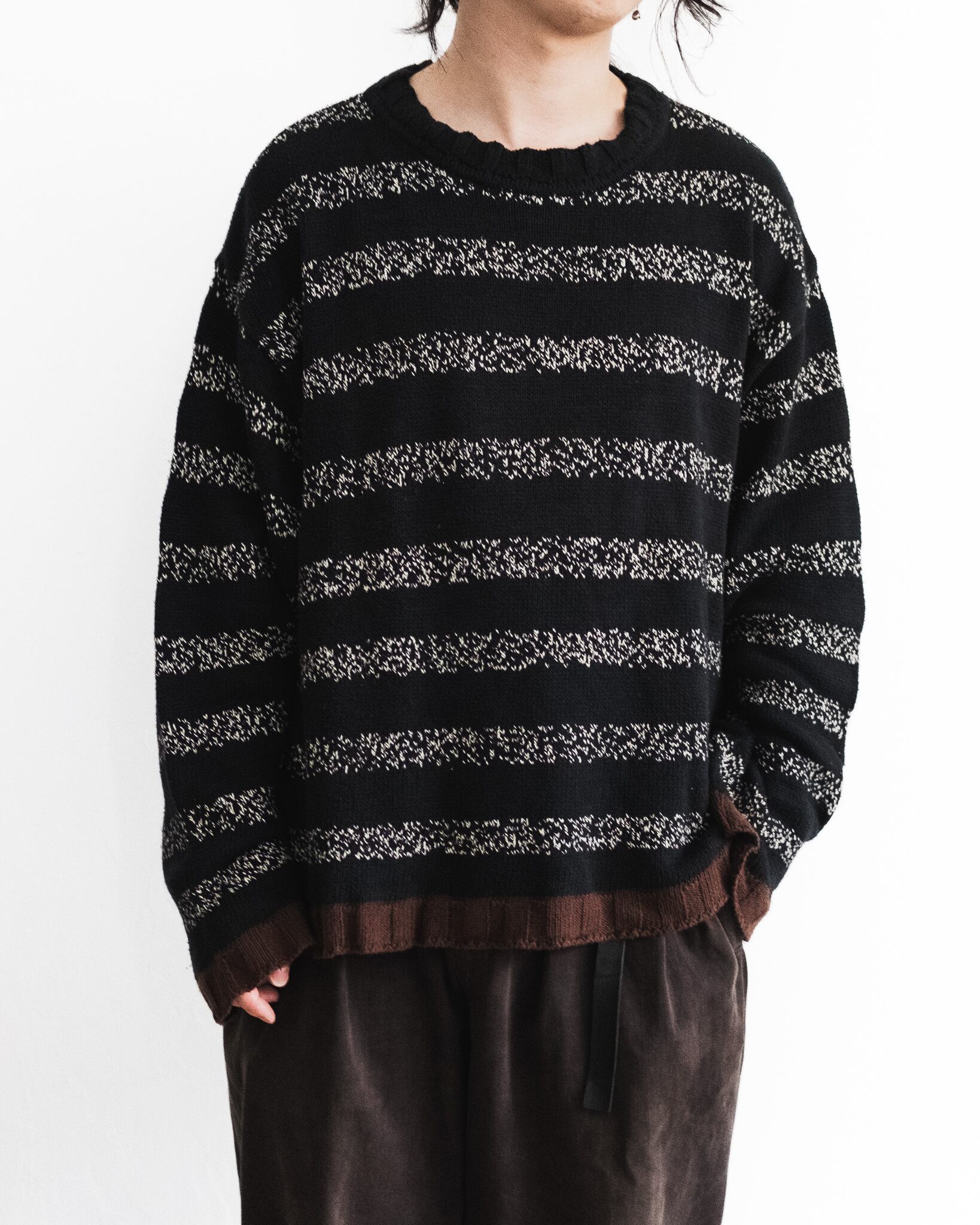 DRIES VAN NOTEN◇90S/ライカ期/ARCHIVE/ニット切替ジレベスト/44 