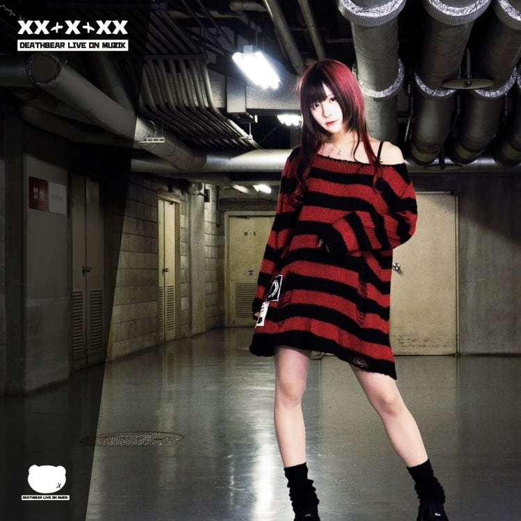 【SixD】BORDER KNIT RED