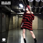 【SixD】BORDER KNIT RED