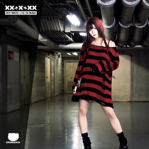 【SixD】BORDER KNIT RED