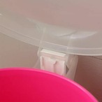 ゴミ箱 4リットル フットトラッシュカン マッシュルームカバー付き