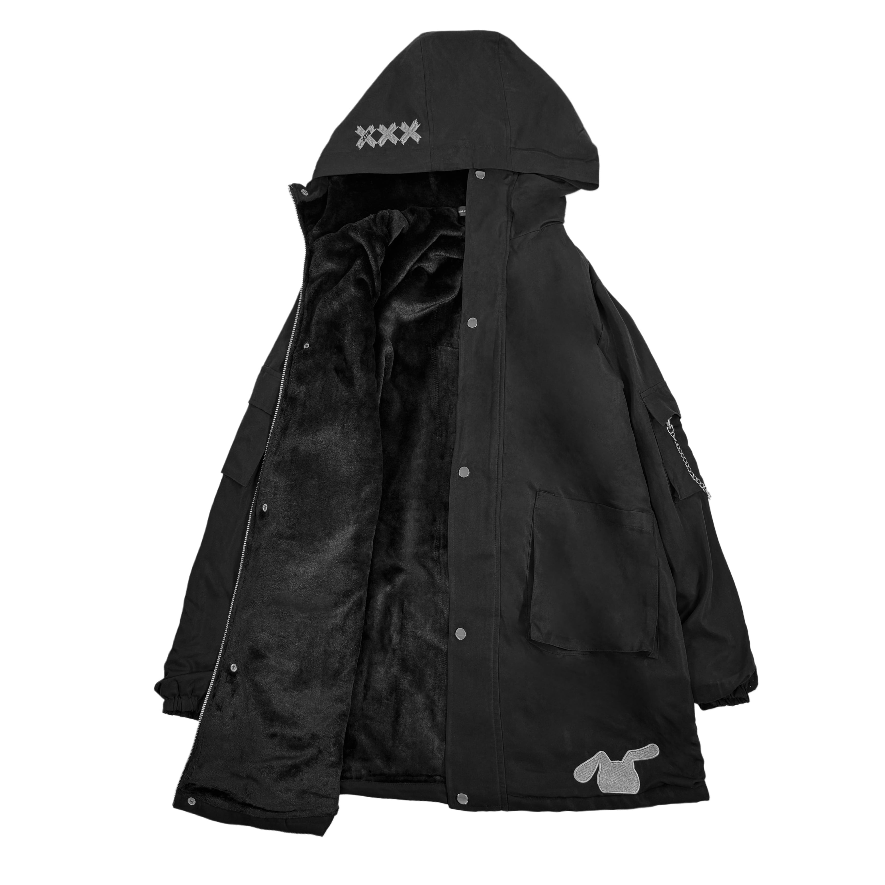 先着77点限定70%MEGA SALE】4POCKET 防寒BLACK LONG COAT【内側