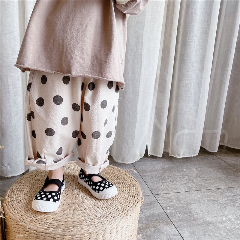 【即納】ぽわんシルエットの水玉パンツ｜海外子供服｜韓国子供服