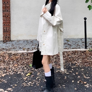 スタンドカラーウエストマークコート ・73652 スタンドカラーウエストマークコート ・73652