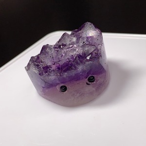 2アメジストクラスター・ハリネズミ