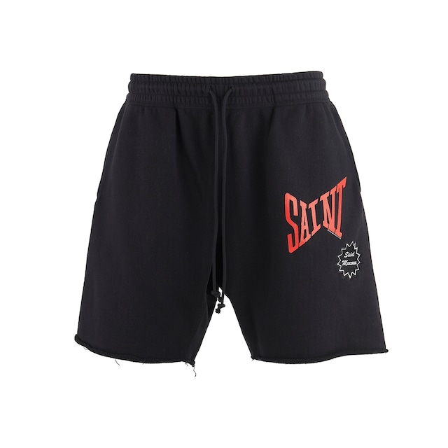 【SAINT MICHAEL】SM-YS8-0000-046/SWEAT SHORTS/SAINT/BLACK