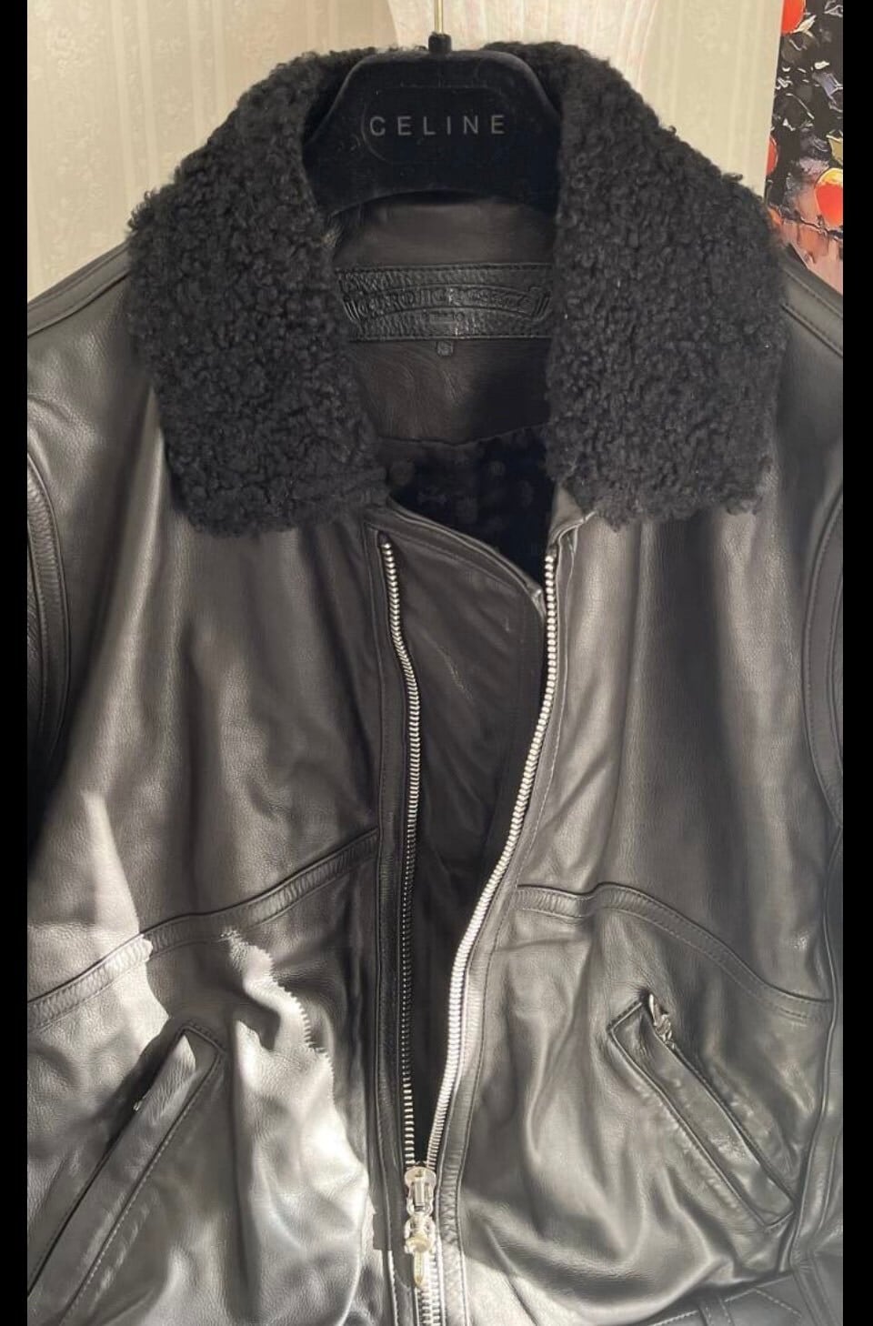 CHROME HEARTS クロムハーツ ライダースレザージャケット 国内 高級