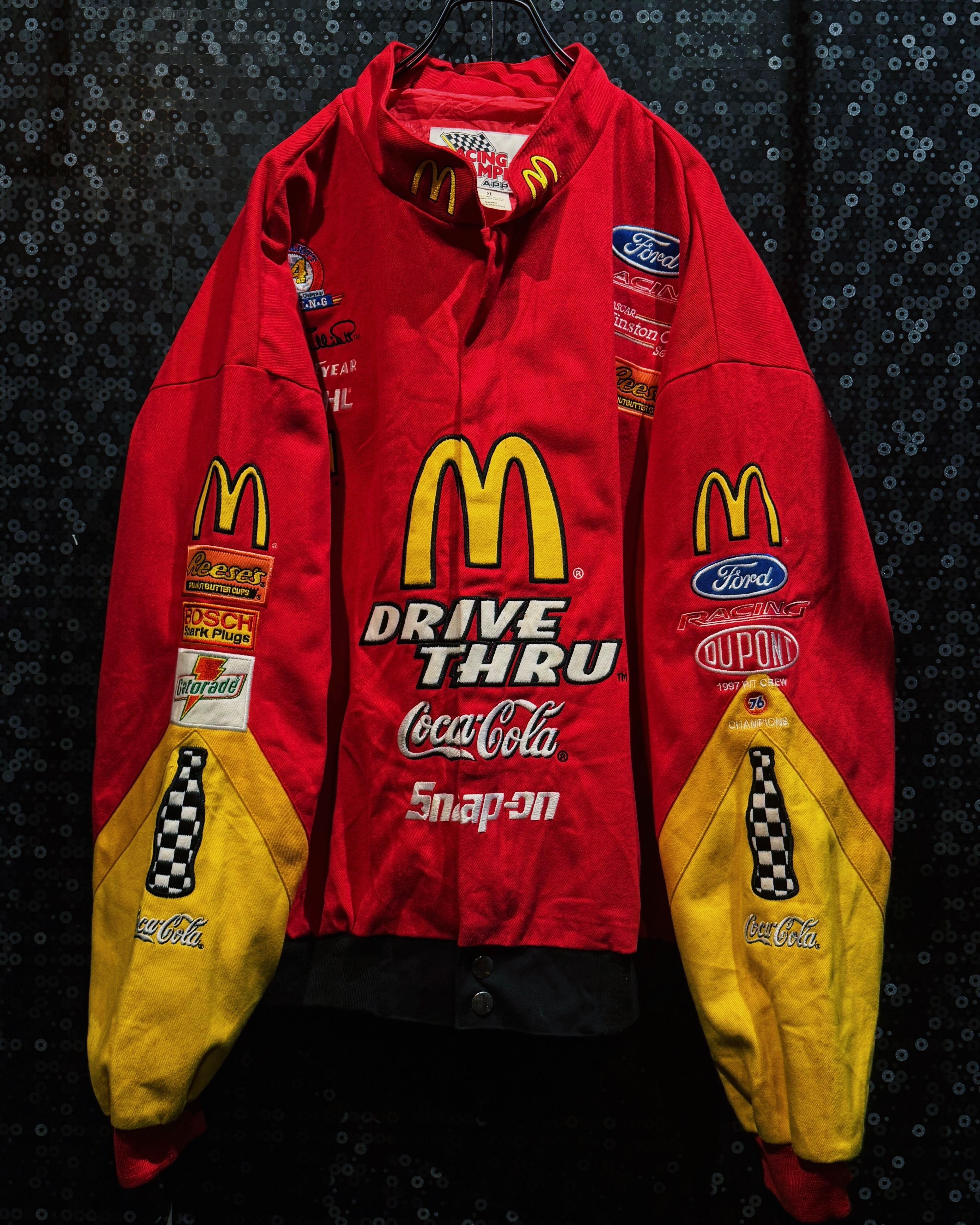 【ÆIEM】“McDonald’s DRIVE THRU × Coca-Cola” vintage NASCAR Racing Jacket