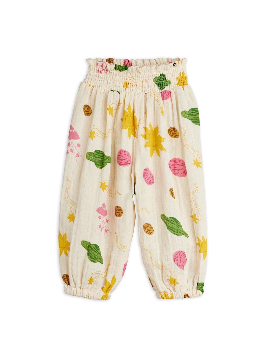 【26SS】minirodini(ミニロディーニ)Space aop baby trousers(80-86)パンツ ガーゼ 宇宙