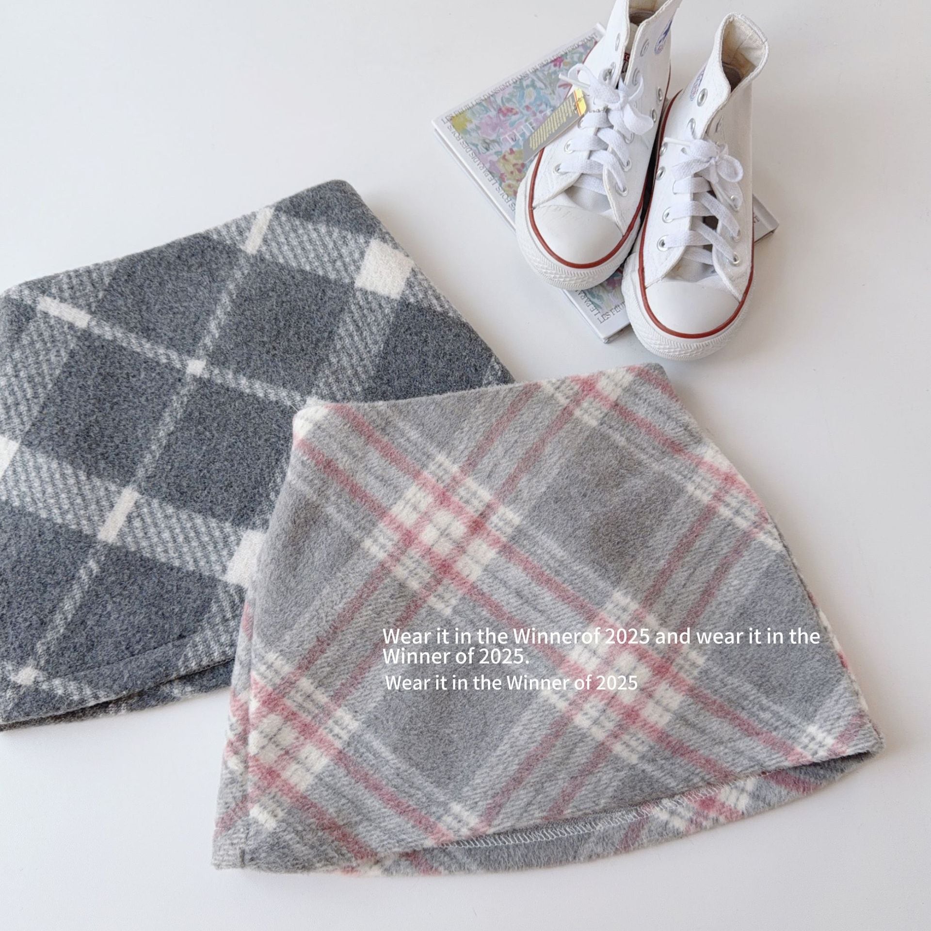 バイアスチェックミニスカート