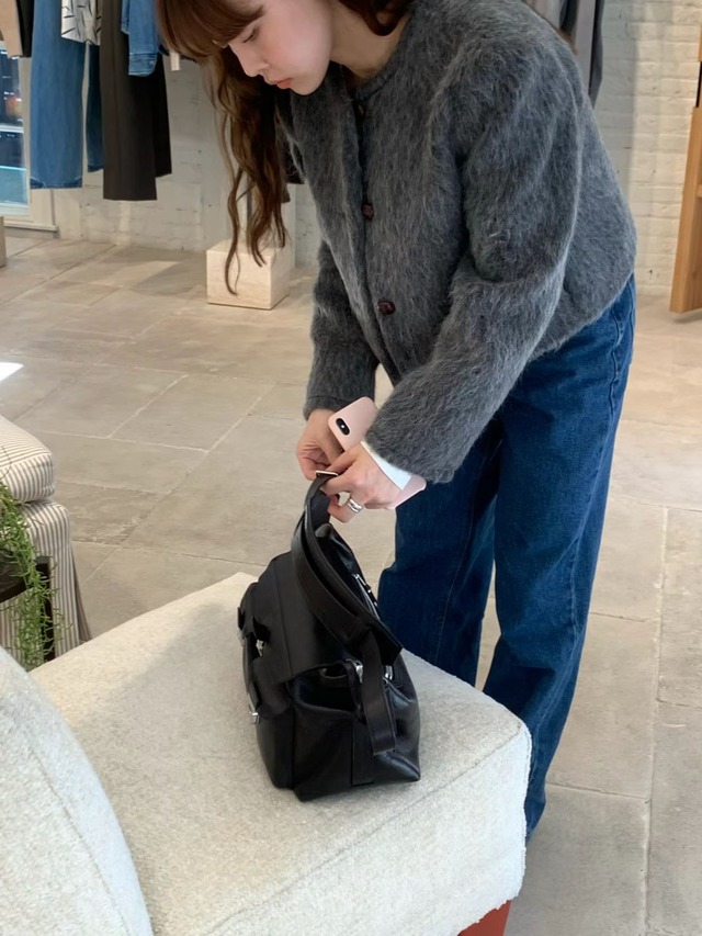 (予約) LIFFEY / Pattern wool crop jacket 1color