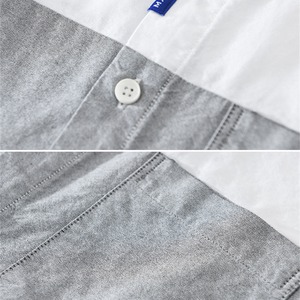 Two-Color Block Design Shirt / ツーカラー ブロック デザイン シャツ