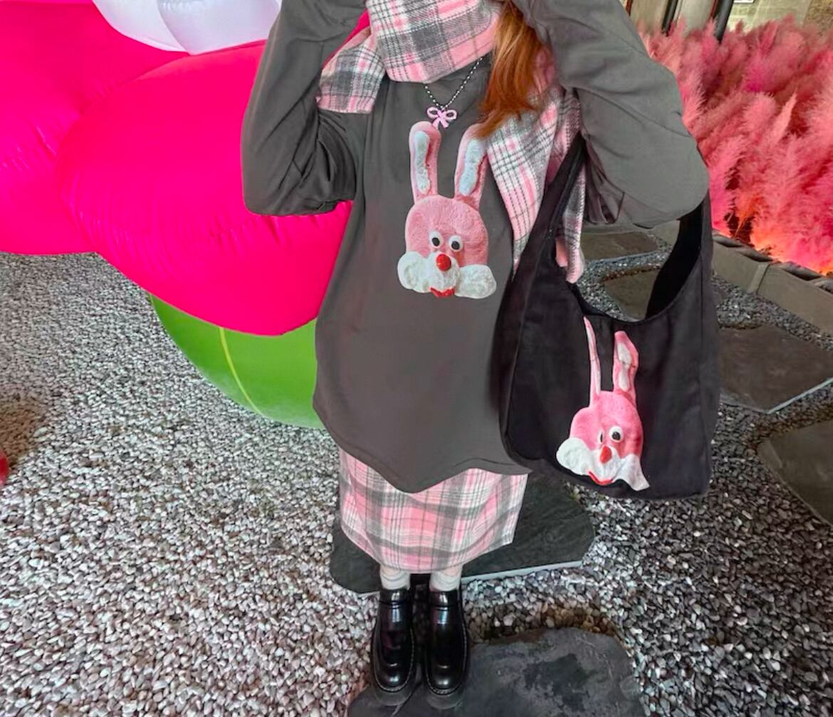 予約】どっちもオモテ ウサギちゃんBAG bunnybunnygun 予約】どっちもオモテ ウサギちゃんBAG bunnybunnygun