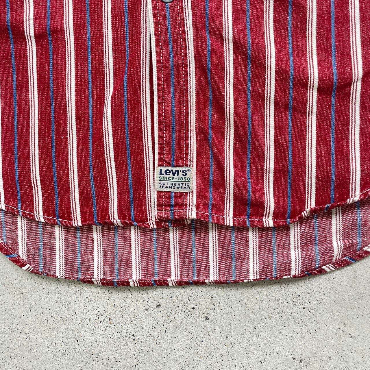 90年代 Levi's リーバイス ストライプシャツ ボタンダウンシャツ