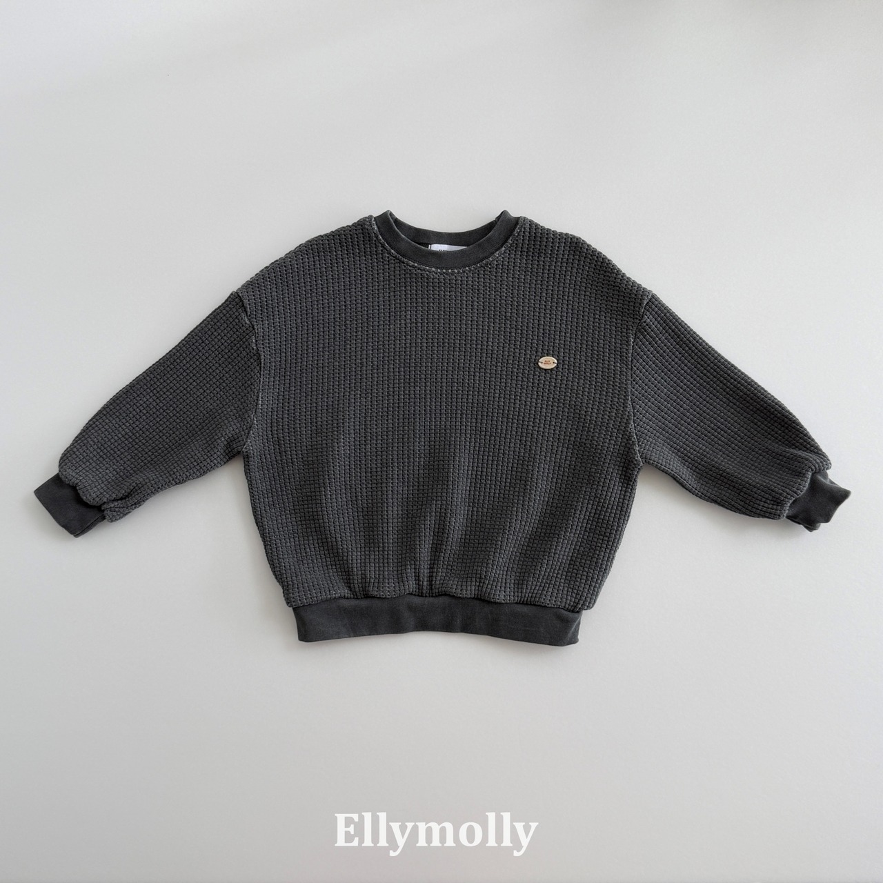 韓国子供服 / 26Autumn / ELLY MOLLY / キングワッフルスウェットＴシャツ / 秋服 *5~19*