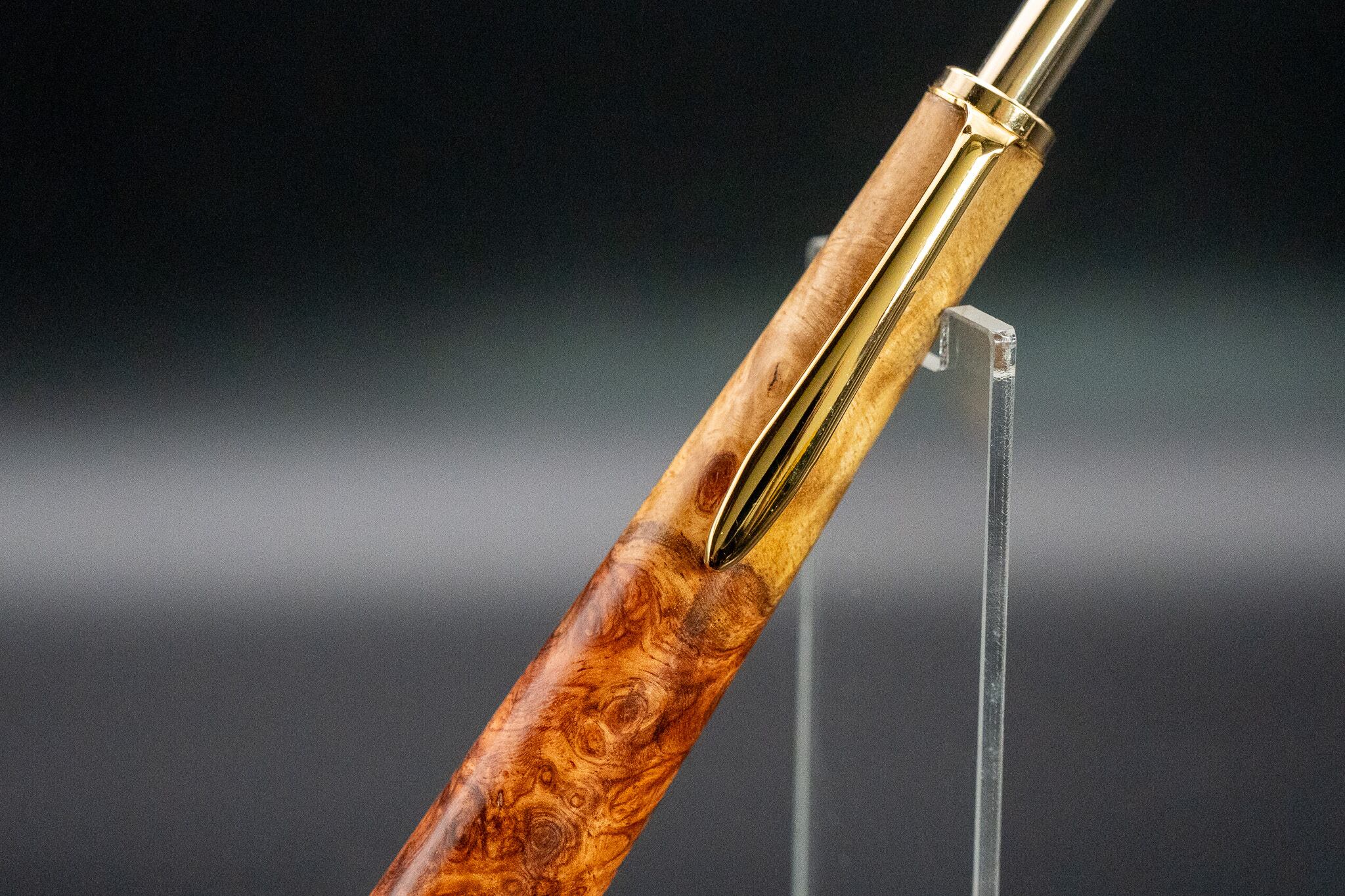 【朱色の銘木】 本花梨瘤 紅白 特上 gold MP