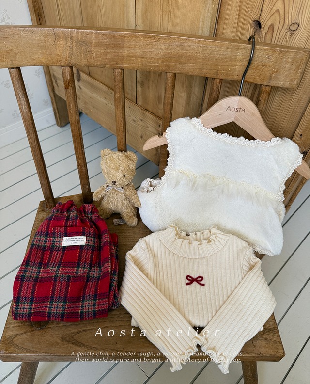 [即納]≪Aosta≫Fur open vest 60