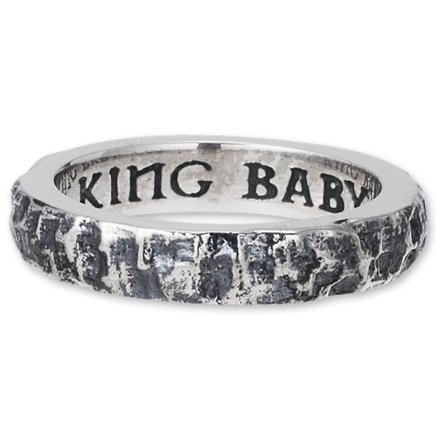 【KING BABY　キングベイビー　RING　リング】スクエアテクスチャードスタッカブルリング【送料無料】
