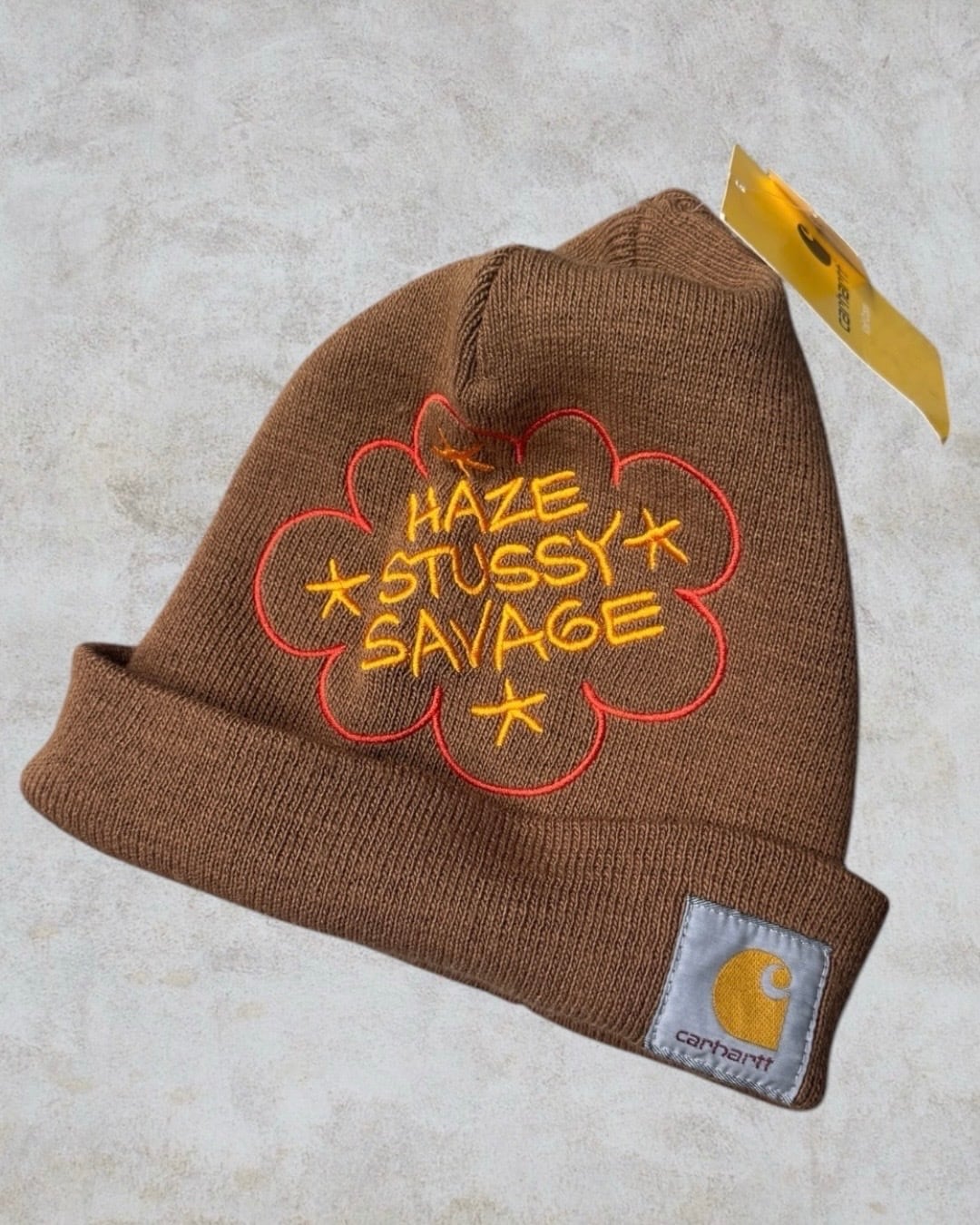 帽子 stussy carhartt haze savage beanie 00's old stussy × Eric Haze × Carhartt × SAVAGE Design Beanie