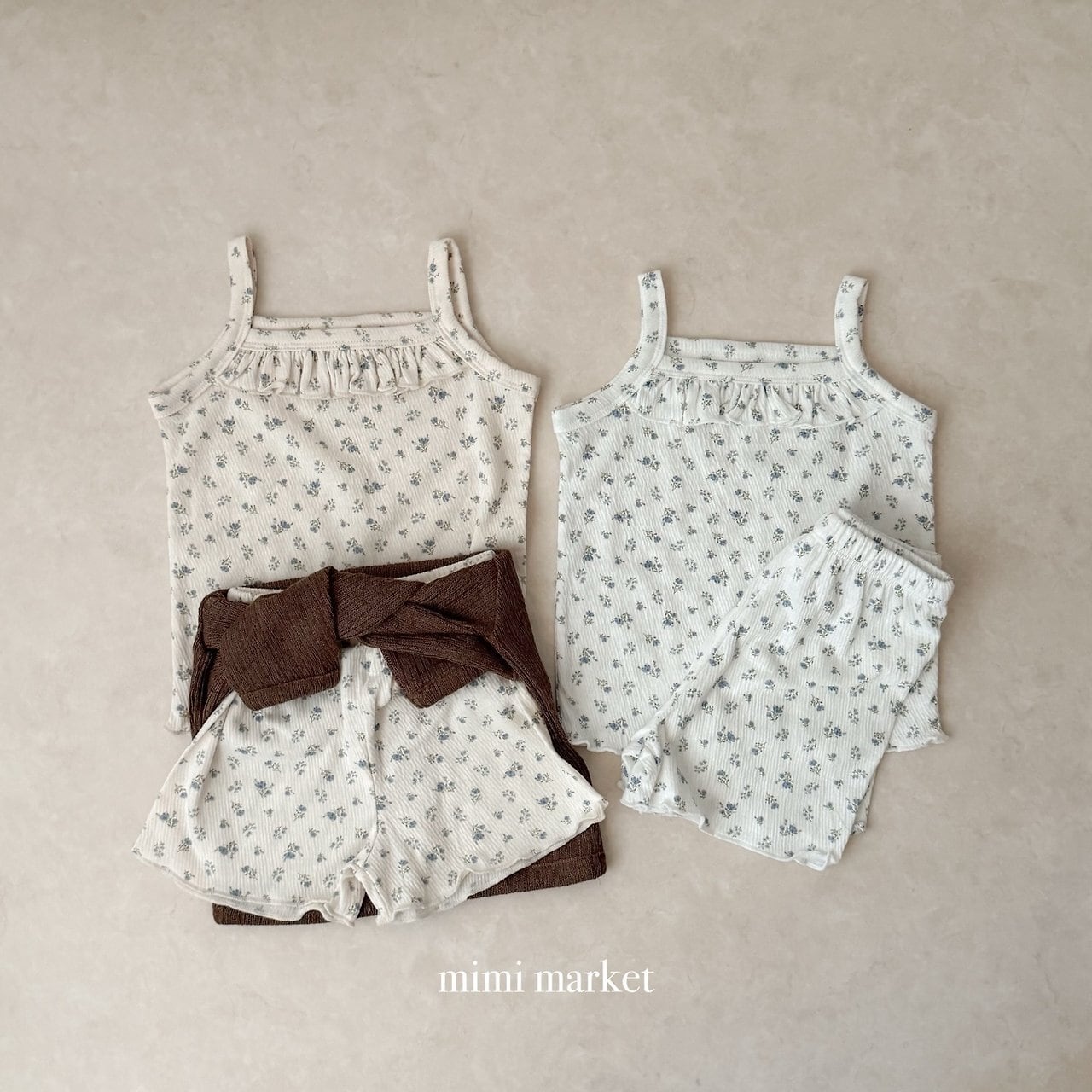 【即納/90size】ヨルフリルセット(上下セット)/ mimimarket