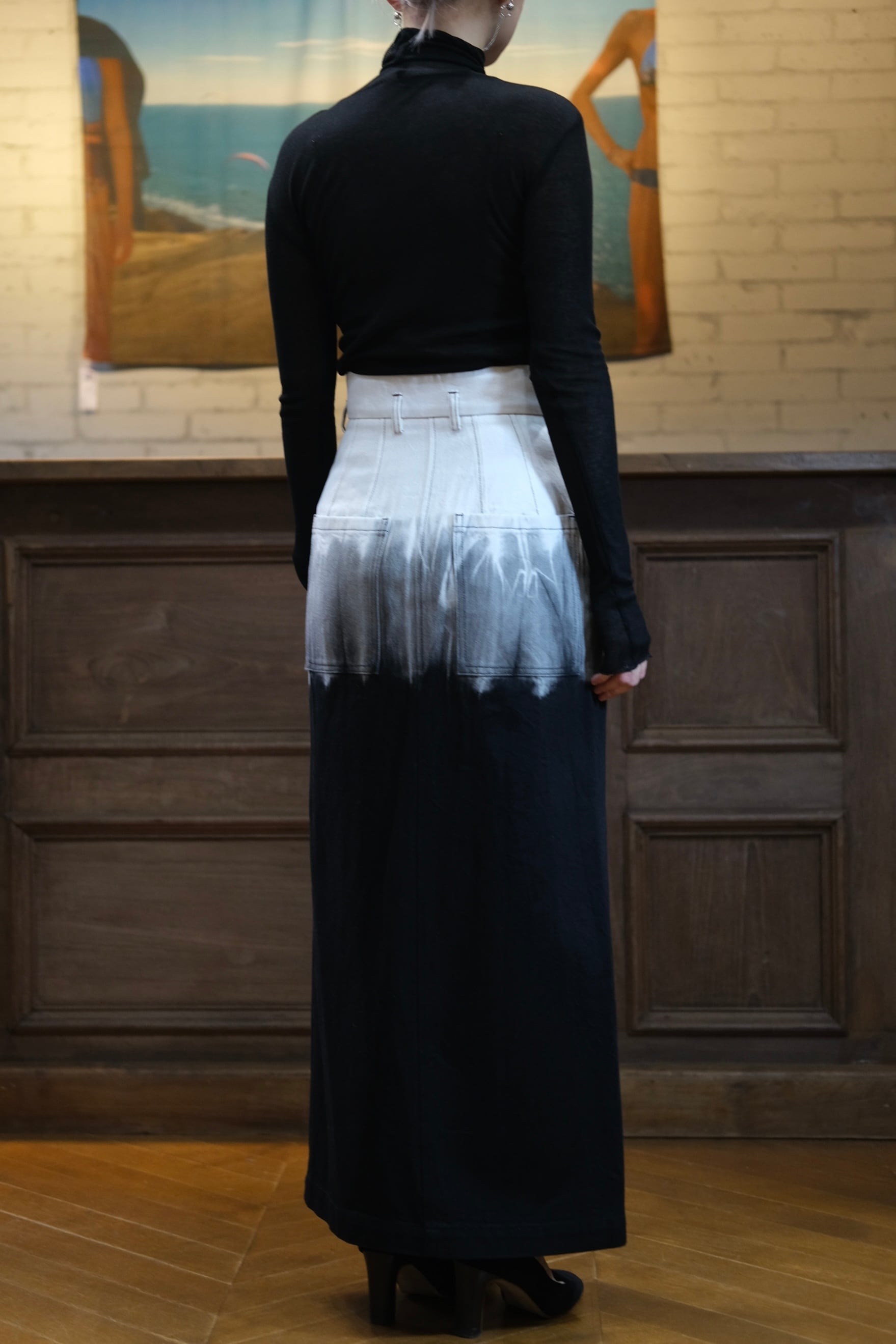 スカート Mame Kurogouchi Gradient Dye Denim Skirt マイベスト MameKurogouchi(マメクロゴウチ) vol.24】Gradient Dye A