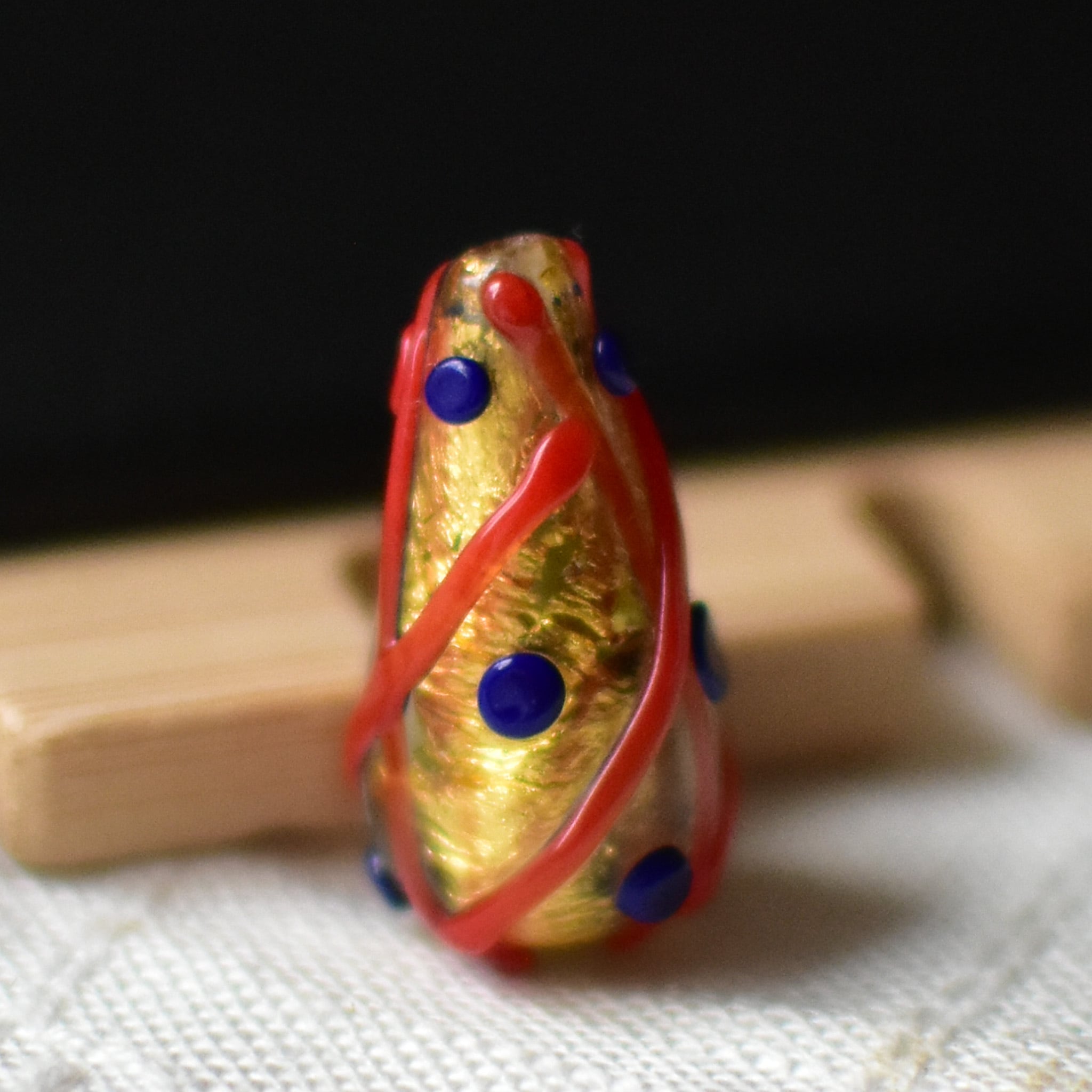 ベネチアンガラスビーズ しずく型ビーズ | チェコガラスボタン専門店