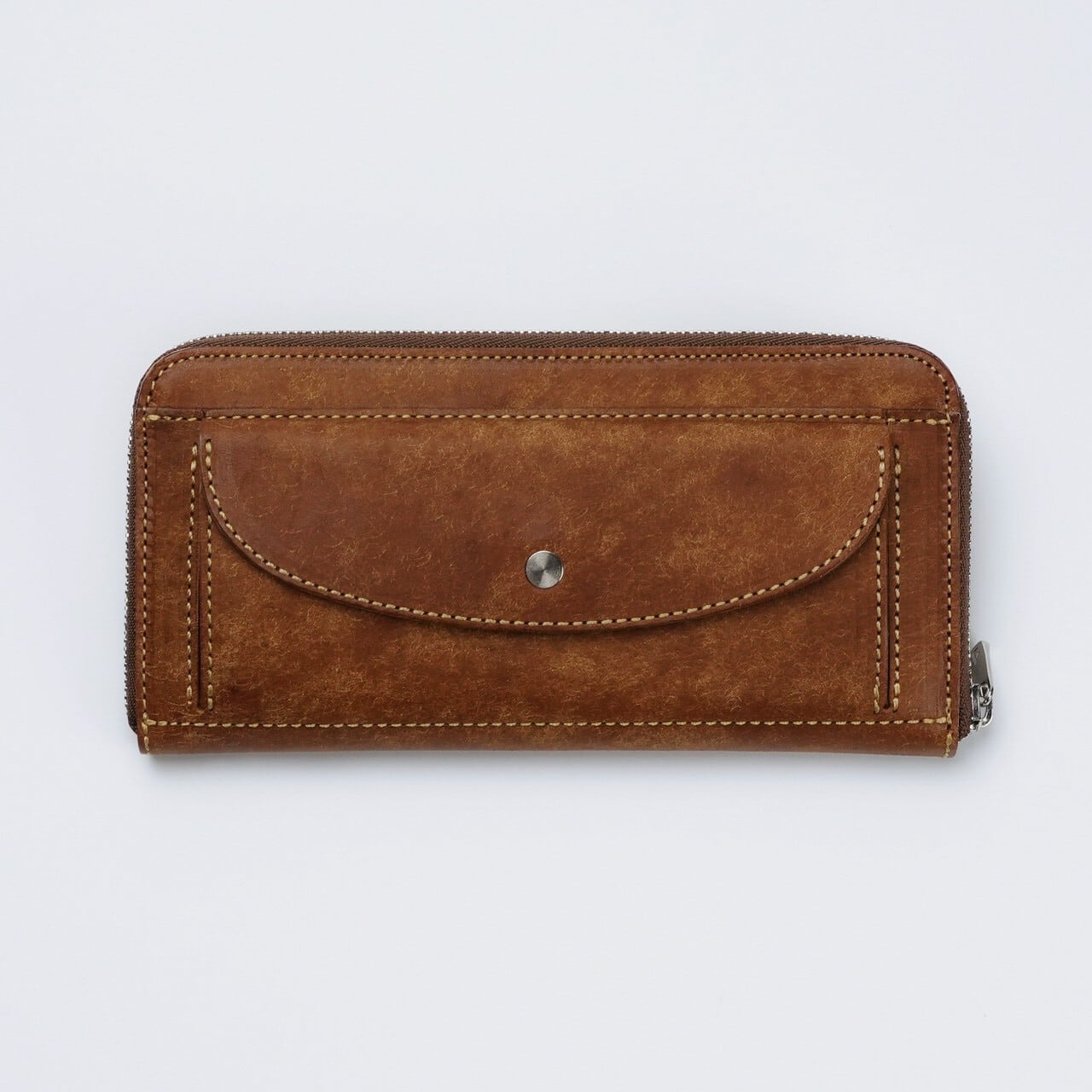 Iru×IKENOHATA GINKAWATEN】PUEBLO LEATHER ROUND WALLET / 受注生産 4