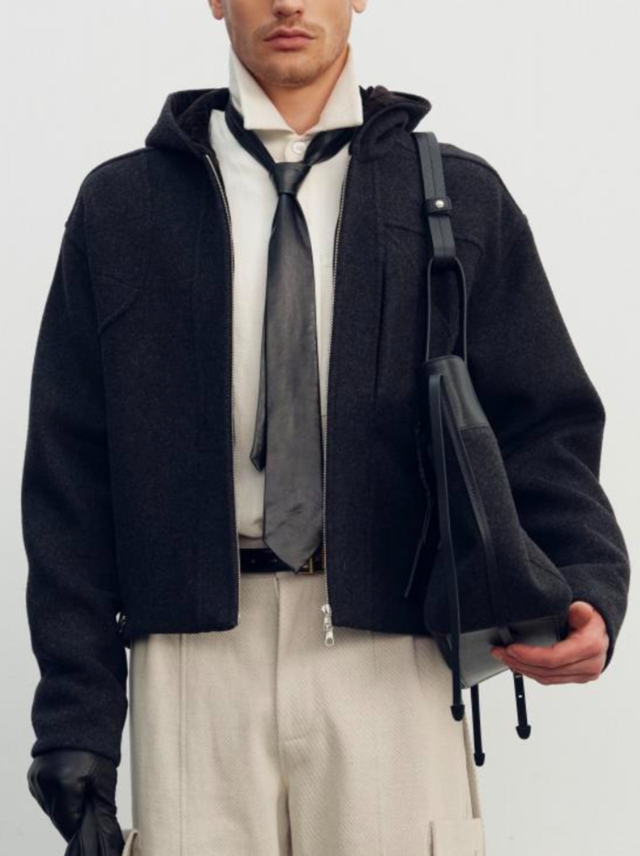 【26AW | MEN】 NULLUS ヌルス / ジャケット / WOOLEN HOODED HUNTING JACKET / NUAW26HOO001 - 2