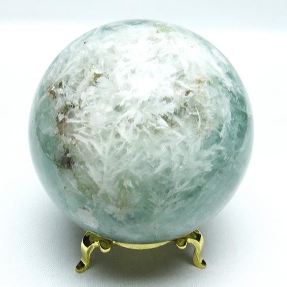 エンジェルフェザー フローライト 丸玉 70mm 一点物 151-7318