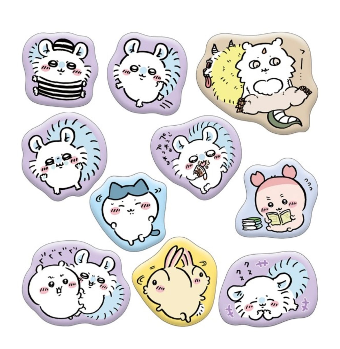 ちいかわマシュマロ風シール4個セット | candybox