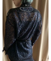 ISADORA PARIS black lace shirt-4202-6