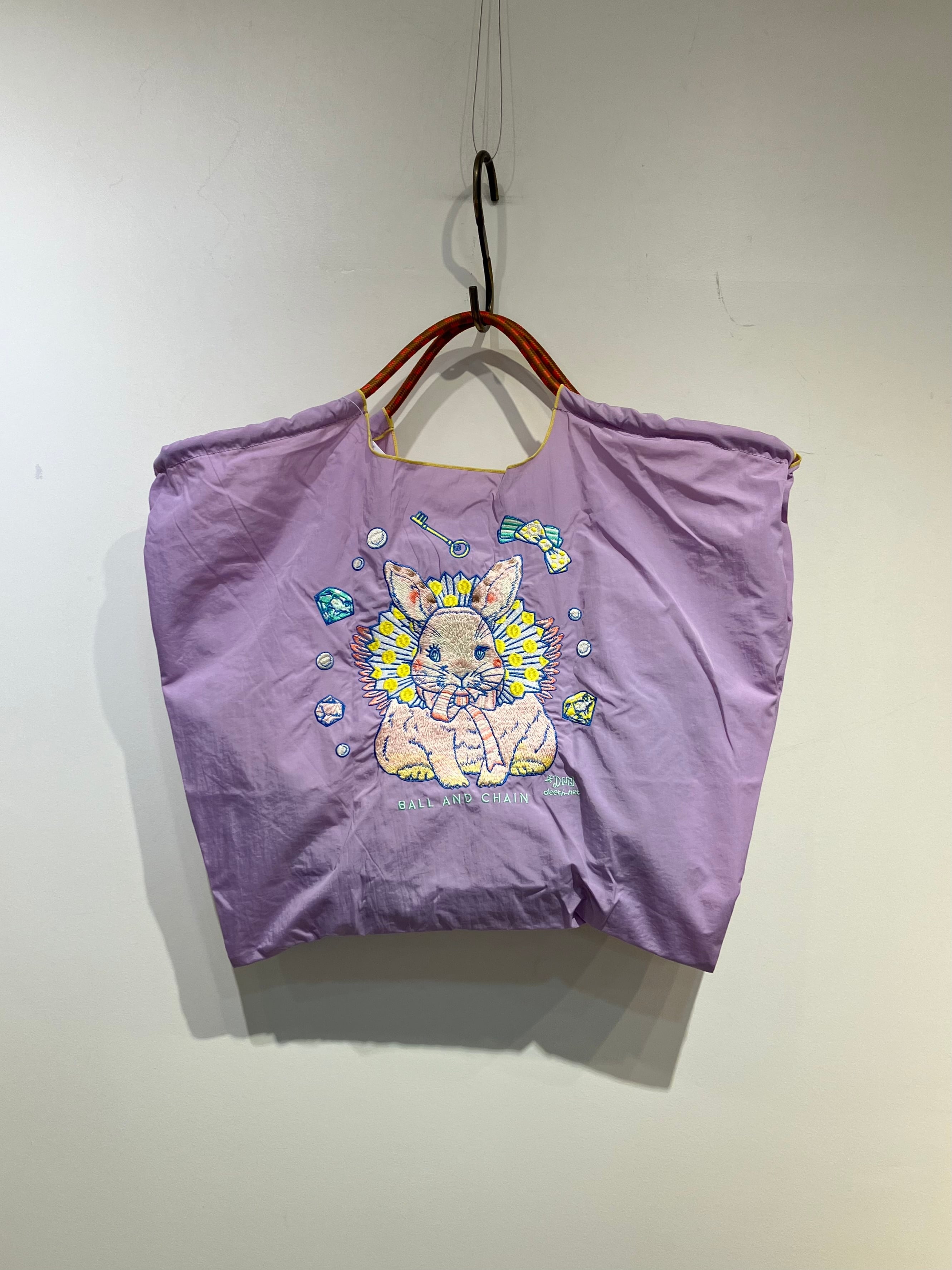 Ball&Chain ショッピングバッグ L size【D.M Rabbit】